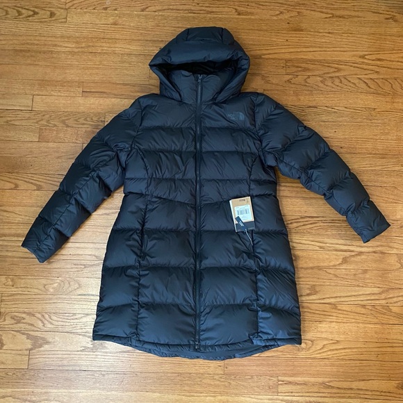 NEW The North Face Down Feather Metropolis Parka - Black - 1X Slim Fit - Picture 6 of 13